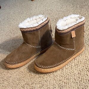 Laidback London Brown Faux-Shearling Winter Boots